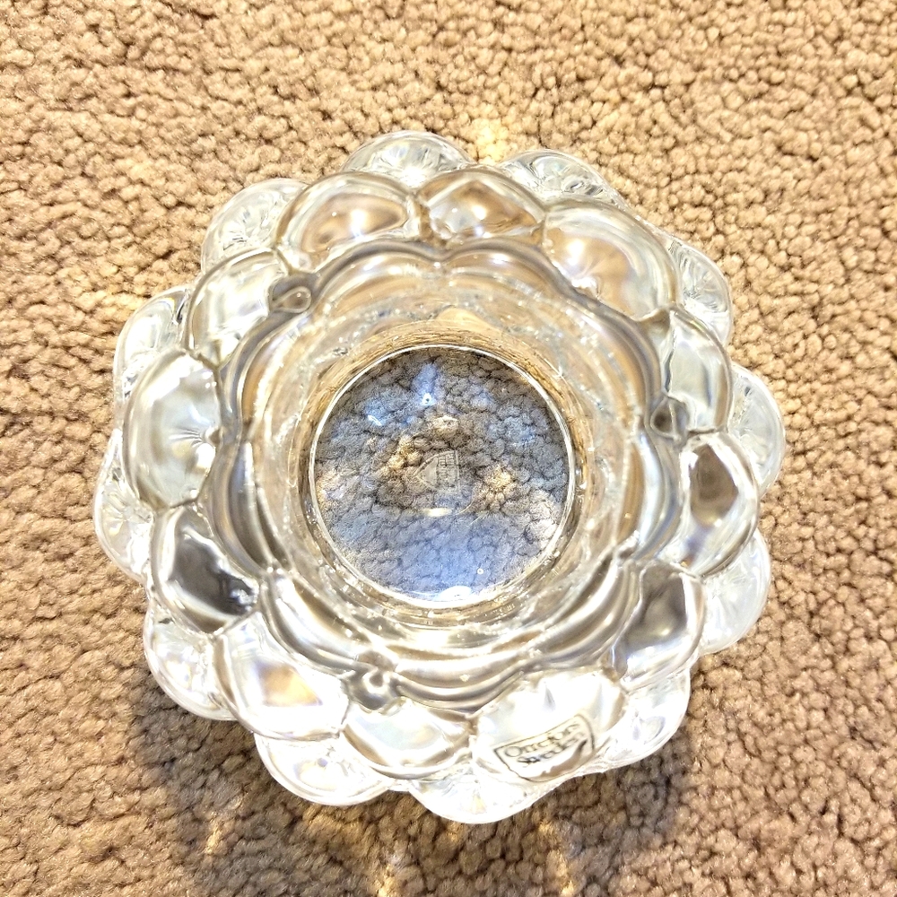 NEW Orrefors crystal glass votive